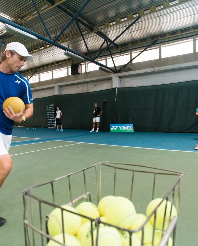 Nick Horvat Tennis Coach on Practice during Tournaments Photo by Vuri Matija