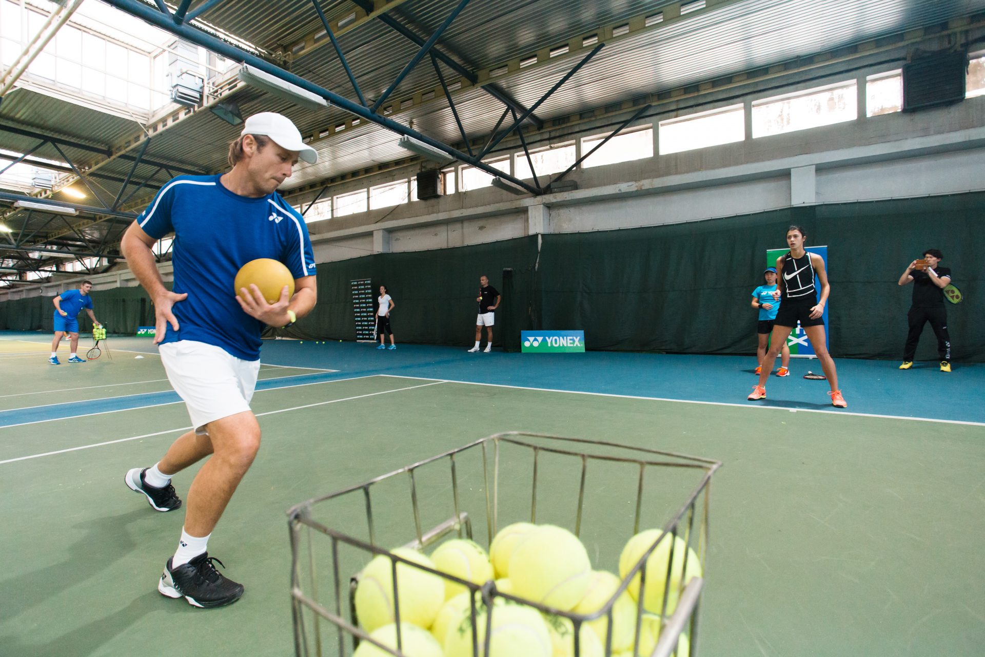 Nick Horvat Tennis Coach on Practice during Tournaments Photo by Vuri Matija