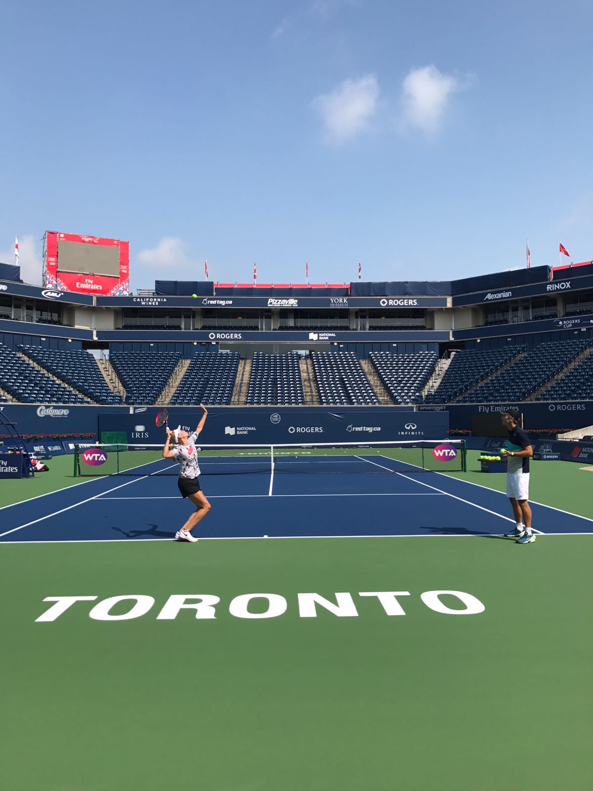 Start Of The US Open Series - Toronto, Canada Nick Horvat Tennis Player Donna Vekic