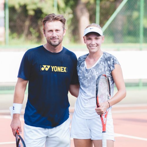 First training session with Donna Vekić in Osijek, Croatia