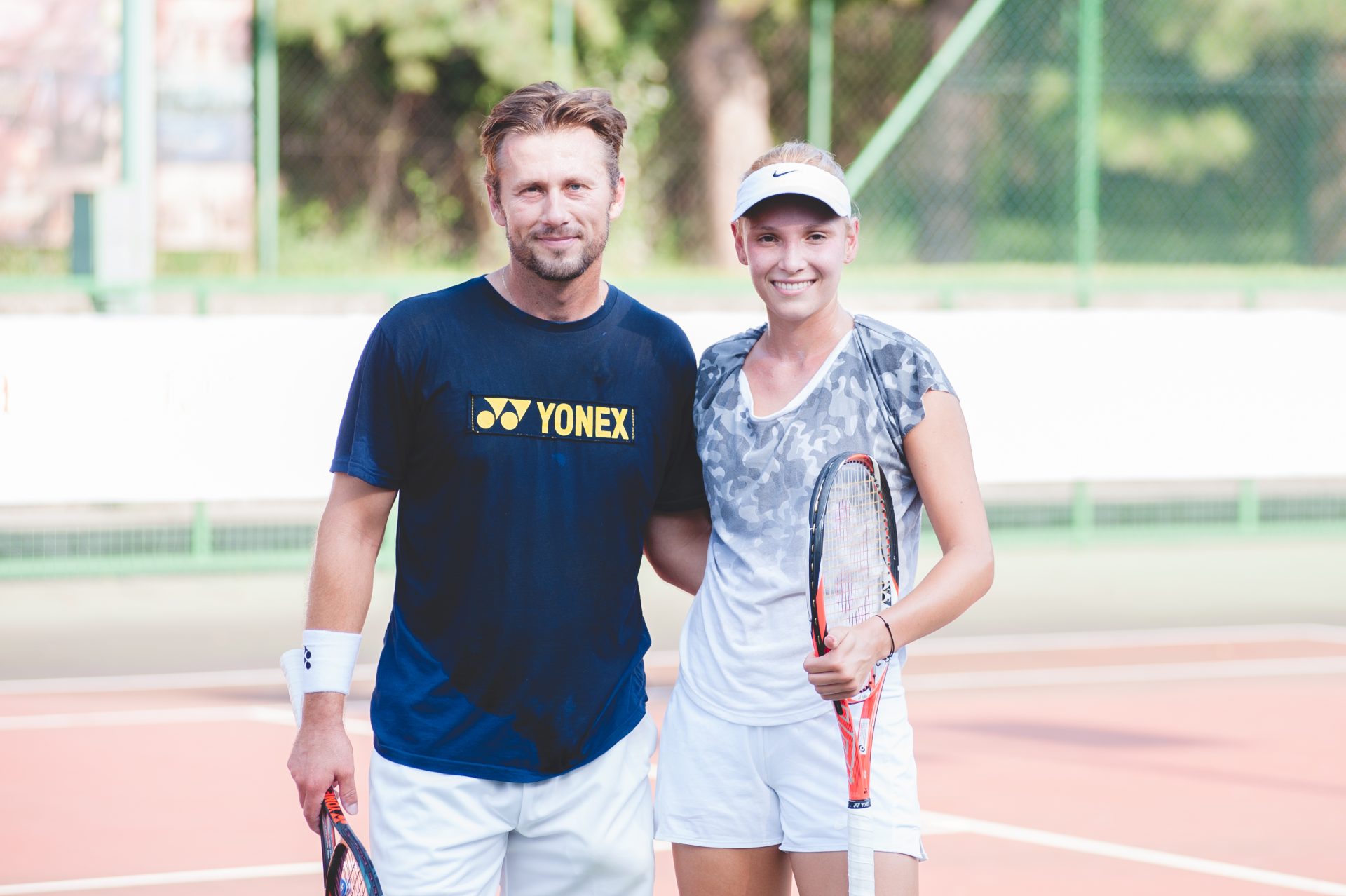 First training session with Donna Vekić in Osijek, Croatia