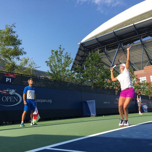 US Open 2017 Donna Vekic Nick Horvat Tennis Coach