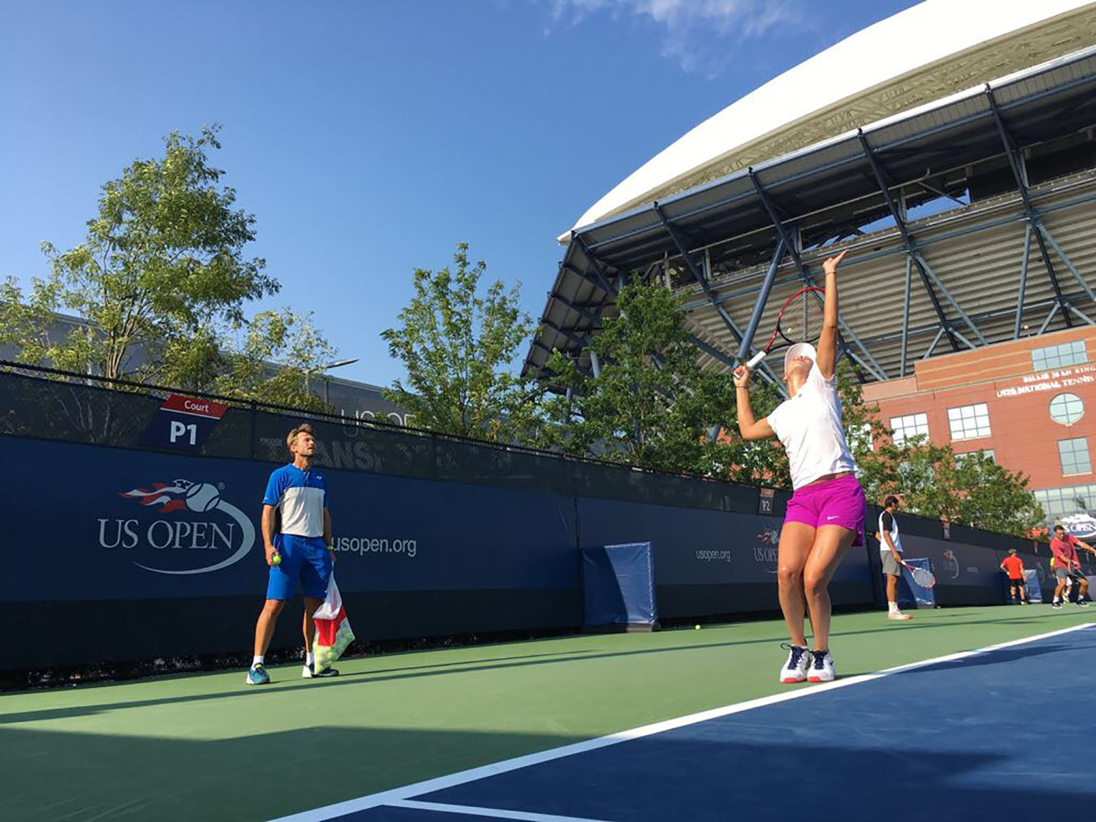 US Open 2017 Donna Vekic Nick Horvat Tennis Coach